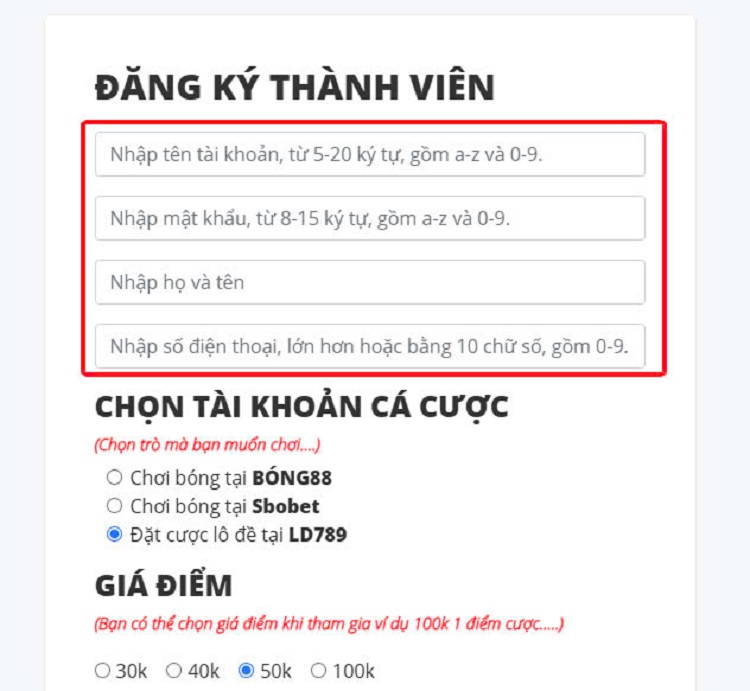 đăng ký ld789 One789 Vn789